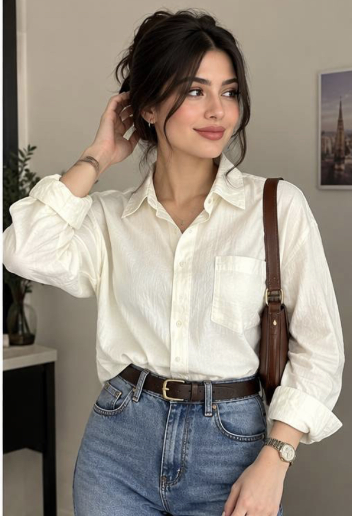 شومیز لینن وارداتی اورجینال بنگلادش برندLRJ